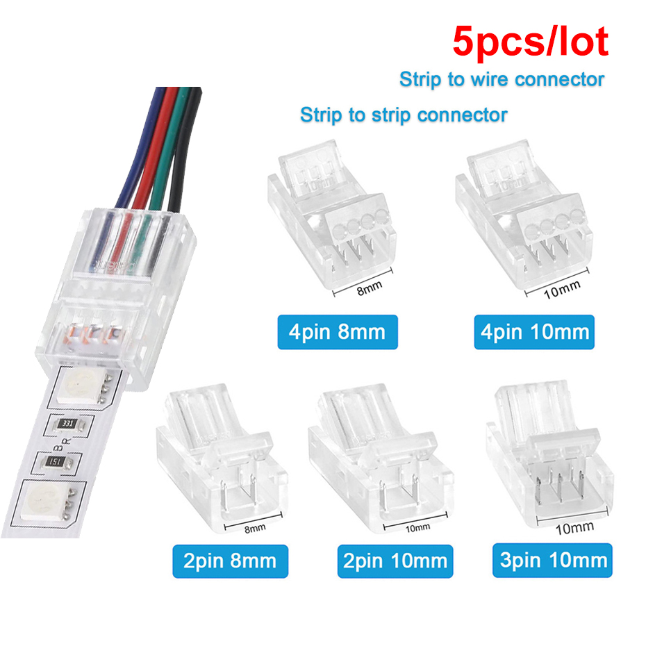 5Pcs LED Strip Light Connector - Rgb Led Matrix 8X8 ulasan dan harga