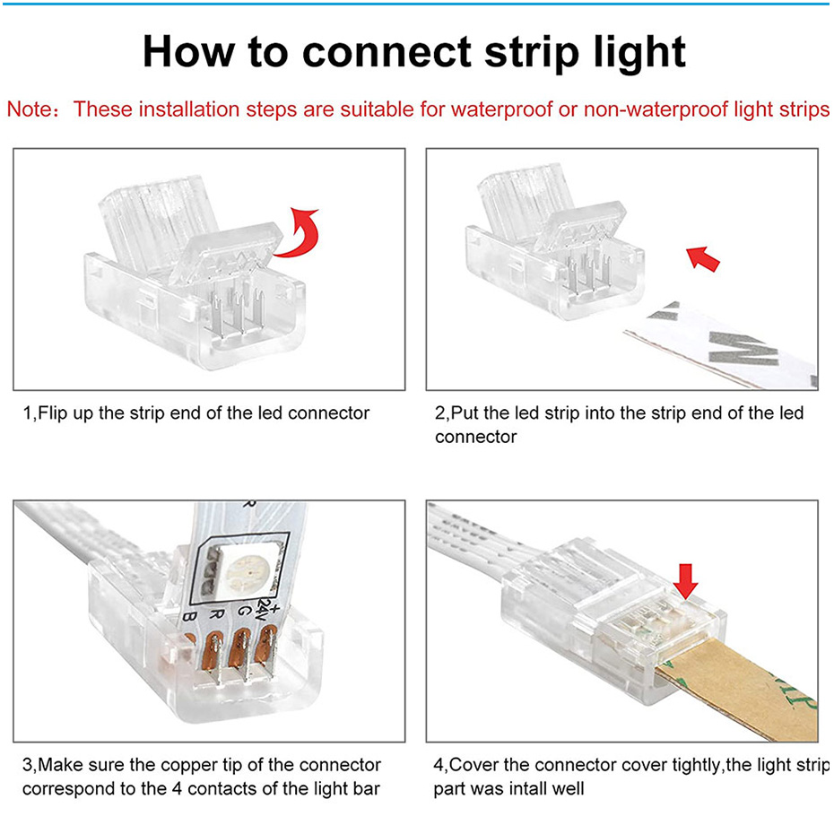 5Pcs LED Strip Light Connector - Rgb Led Matrix 8X8 ulasan dan harga