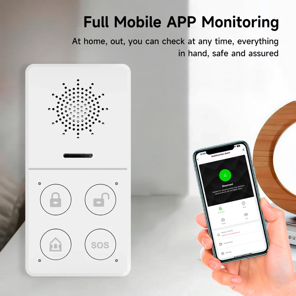 Tuya Wifi Smart Alarm System 4 - Smart Home Automation Diy ulasan dan harga
