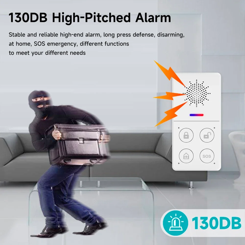 Tuya Wifi Smart Alarm System 4 - Smart Home Automation Diy ulasan dan harga