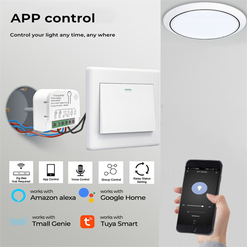 1/2 Channels 10A Tuya ZigBee S - Home Automation Ideas ulasan dan harga