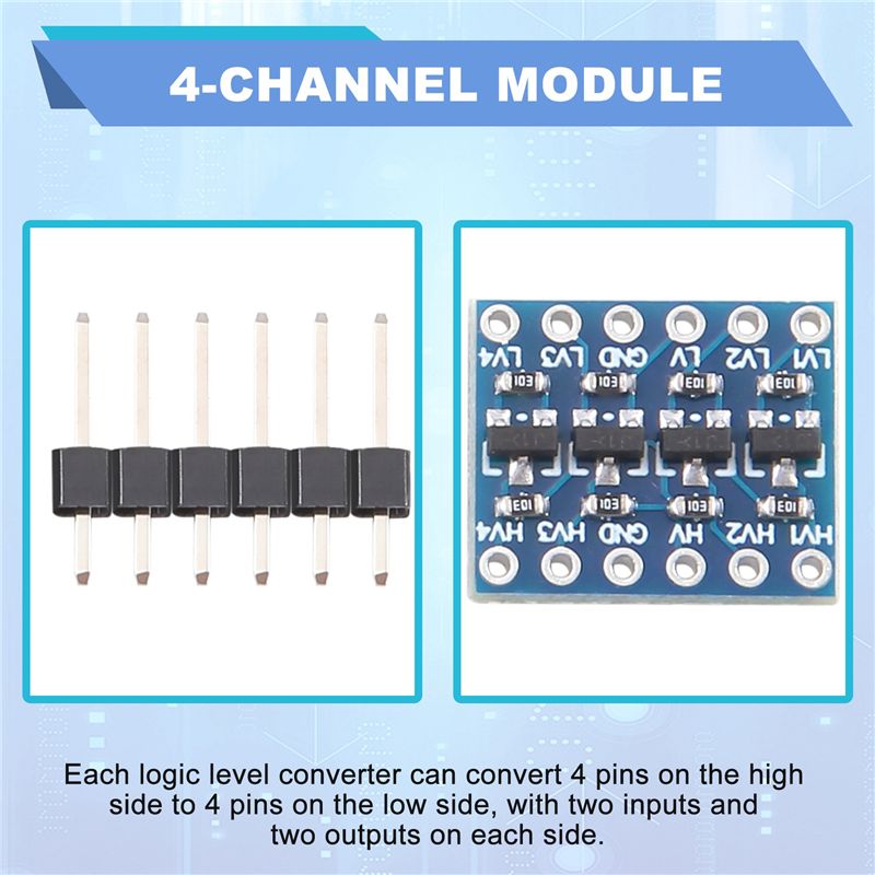 FULL-10Pcs 4 Channel IIC I2C L - Level Shifter 3.3V ulasan dan harga