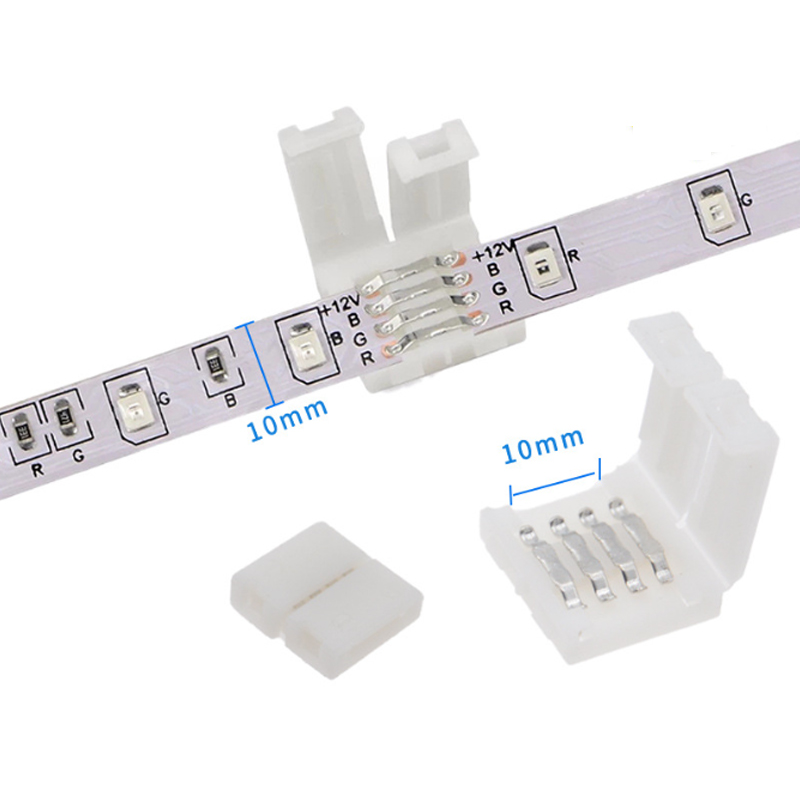 5pcs 4PIN 8mm Led Connector L  - Rgb Led Matrix 8X8 ulasan dan harga