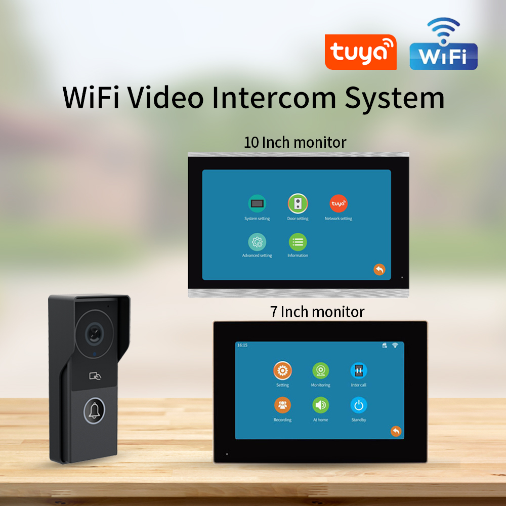 7/10 Inch Video Intercom 1080P - Smart Doorbell Wired ulasan dan harga