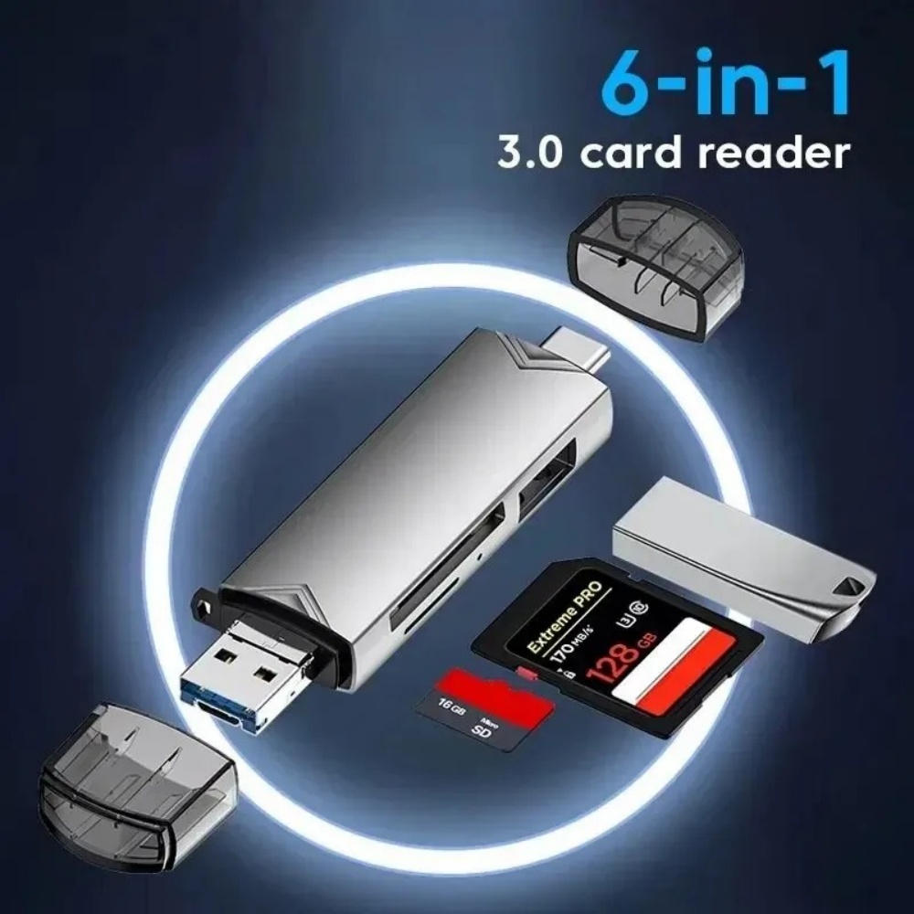 6‑in‑1 USB 3.0 OTG Card Reader - Home Assistant Sd ulasan dan harga