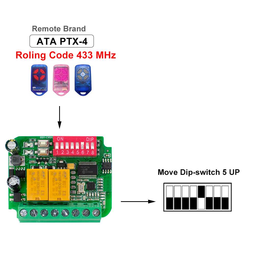 1-10pcs Universal Garage Recei - 433Mhz Receiver Module ulasan dan harga